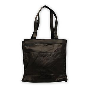PATCH LEATHER TOTE BAG - Plain
